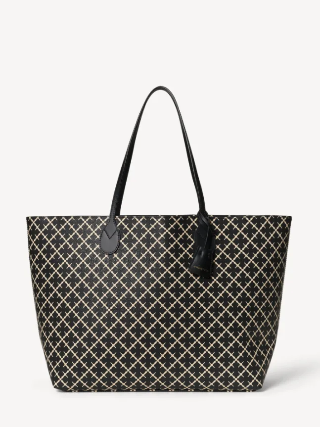 Abi Printed Tote Bag Black