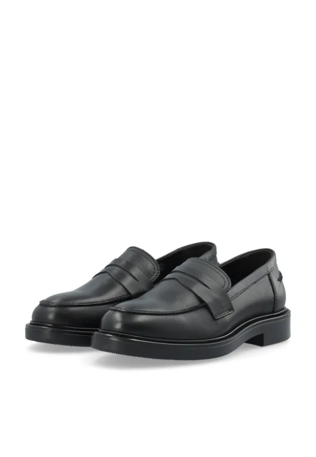 Adda Penny Loafer Smooth Leather Black