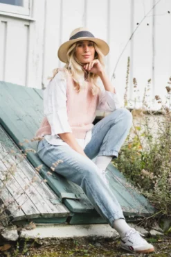 Adrienne Top Rose Smoke