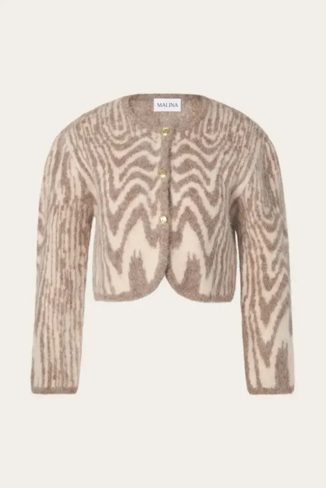 Aislinn Alpaca Blend Cardigan Moire