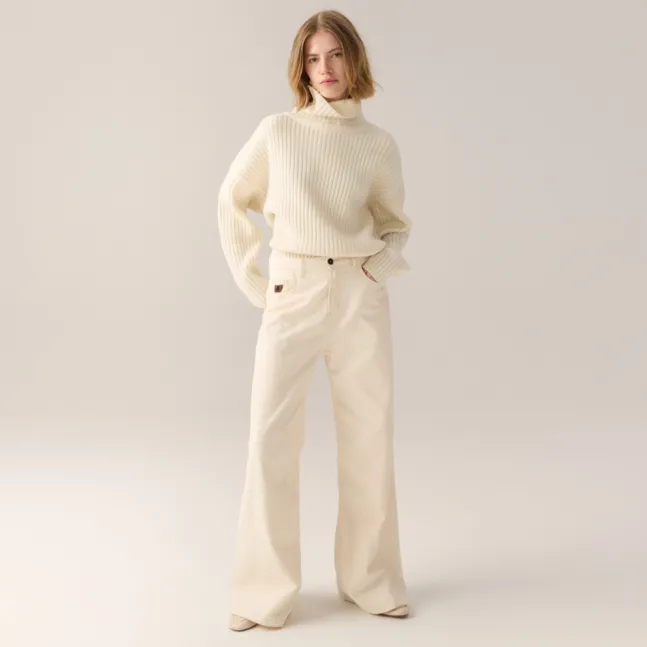 Alba Ribbed Turtleneck Ecu