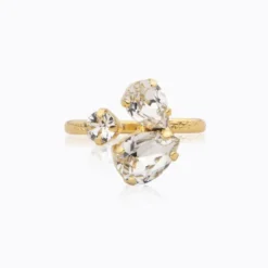 Alisia Ring Gold Crystal
