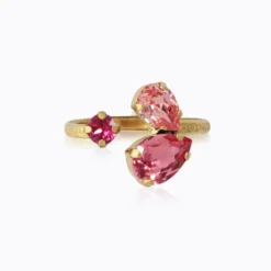 Alisia Ring Gold Rose Combo