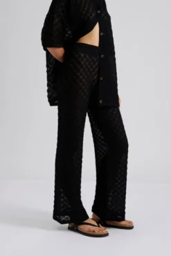 Alissa Knitted Pants Black