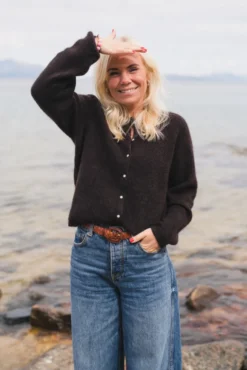 Amalie Cardigan Black Coffee
