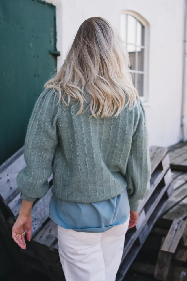 Amalie Puff Pullover Chinois Green