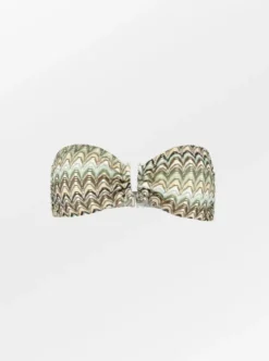 Amber Bandeau Bikini Top Beetle Green