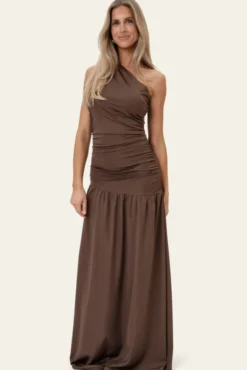 Ameliaic Maxi Dress Dark Brown