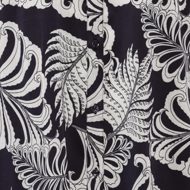 Amelia Shirt Navy Palm