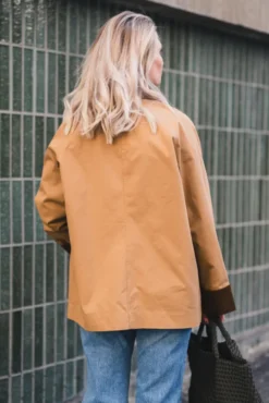 Anastacia Cord Jacket Dark Tan