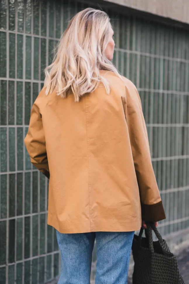 Anastacia Cord Jacket Dark Tan