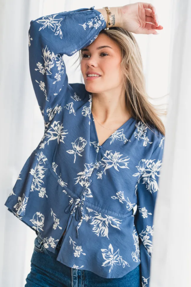 Andena Amabella Shirt Vintage Indigo Flower