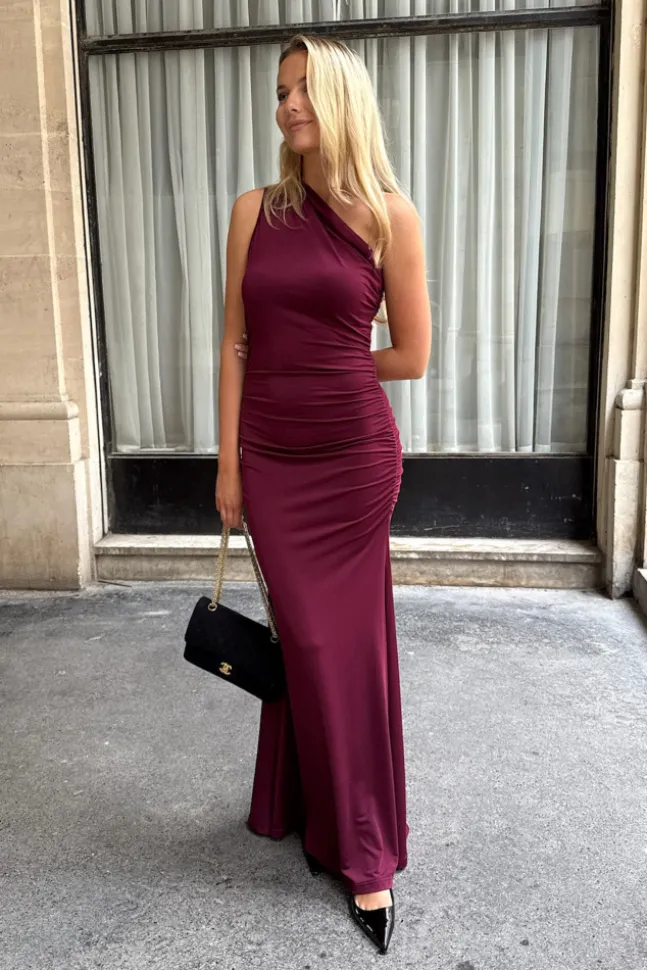 Andreaic Maxi Dress Bordeaux