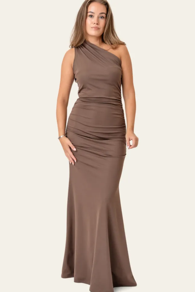 Andreaic Maxi Dress Dark Brown