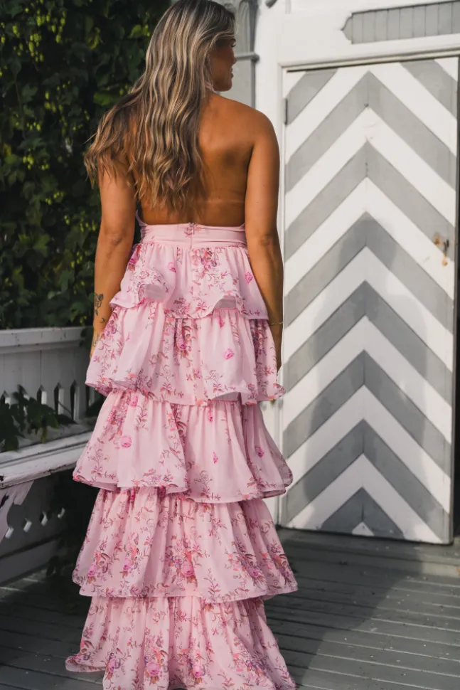 Angeline Maxi Dress Blush Bloom