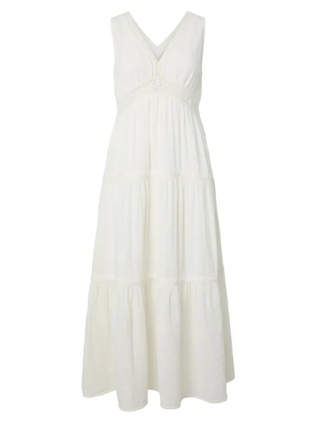 Anni LS Ankle Dress Star White