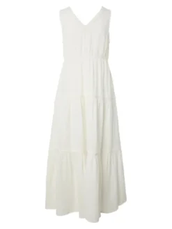 Anni LS Ankle Dress Star White