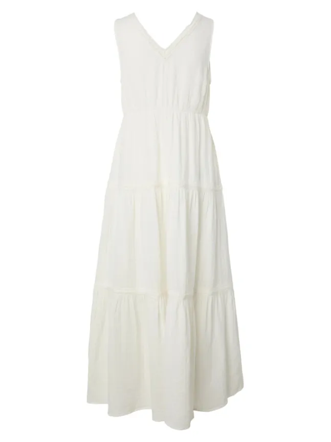 Anni LS Ankle Dress Star White