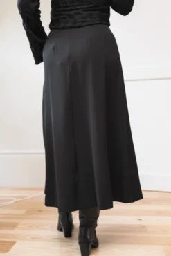 Anya Pleat Skirt Black