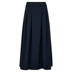 Anya Pleat Skirt Navy