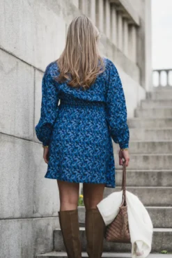 Astrid Dress Blue Iolite Flower