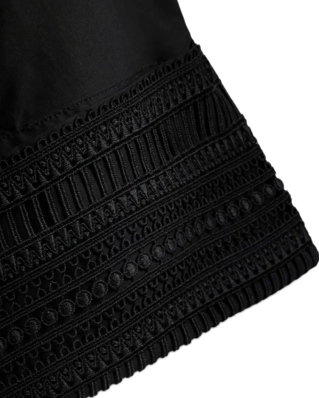 Atari Lace Shirt Ink Black