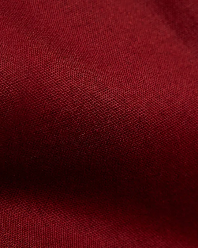 Atari Linen Shirt Rust Red