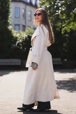 Atari Oversized Trenchcoat Dove White
