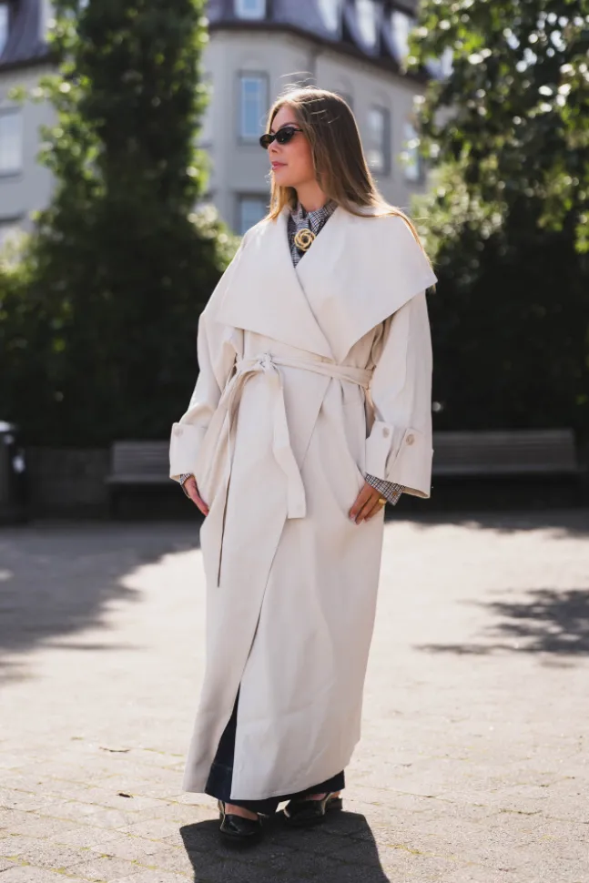 Atari Oversized Trenchcoat Dove White