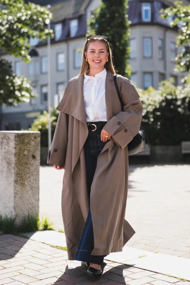 Atari Oversized Trenchcoat Khaki Brown