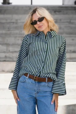 Atari Shirt Green Stripe