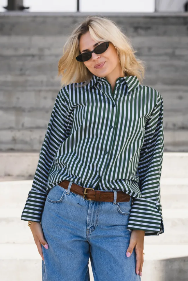 Atari Shirt Green Stripe