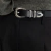 Aubrey Belt Black Silver