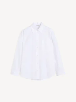 Audrey Organic Cotton Shirt Pure White
