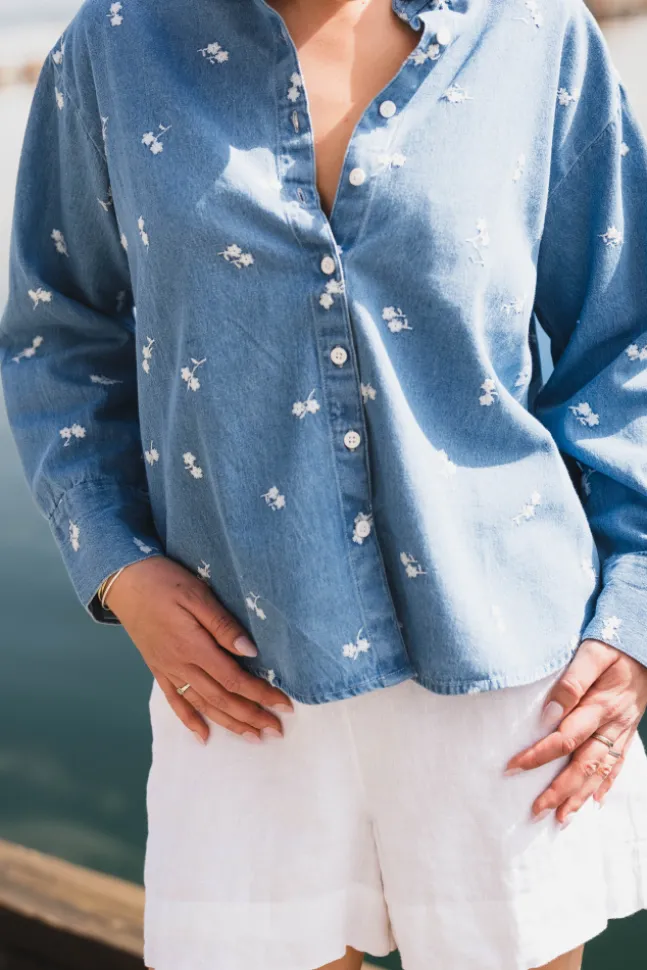 Ava Shirt Denim Fiore