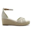 Azra Espadrille Wedge Cream