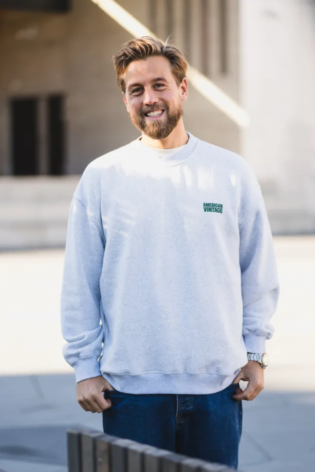Baptown Sweater Heather Grey
