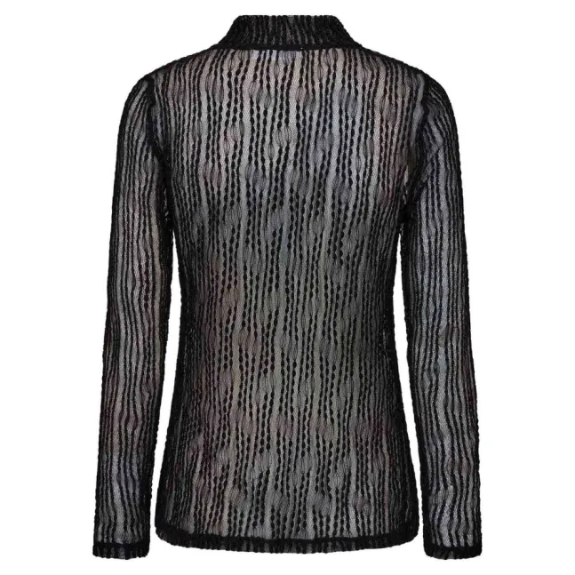 Barb Turtleneck Blouse Black