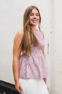 Belladonna Top Stripe Lolly Stripe
