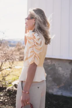 Benua Heavy Sateen Blouse Light Yellow