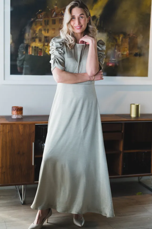 Benuti Solid Dress Light Green