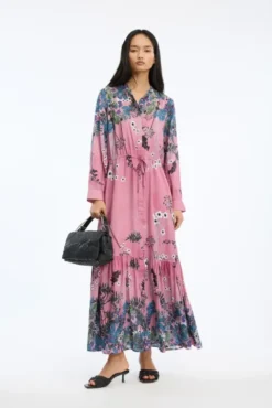 Bernadette Dress Print Berry