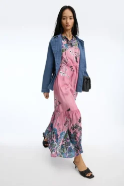 Bernadette Dress Print Berry