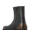 Betty Zip Boot Distressed Leather Brown