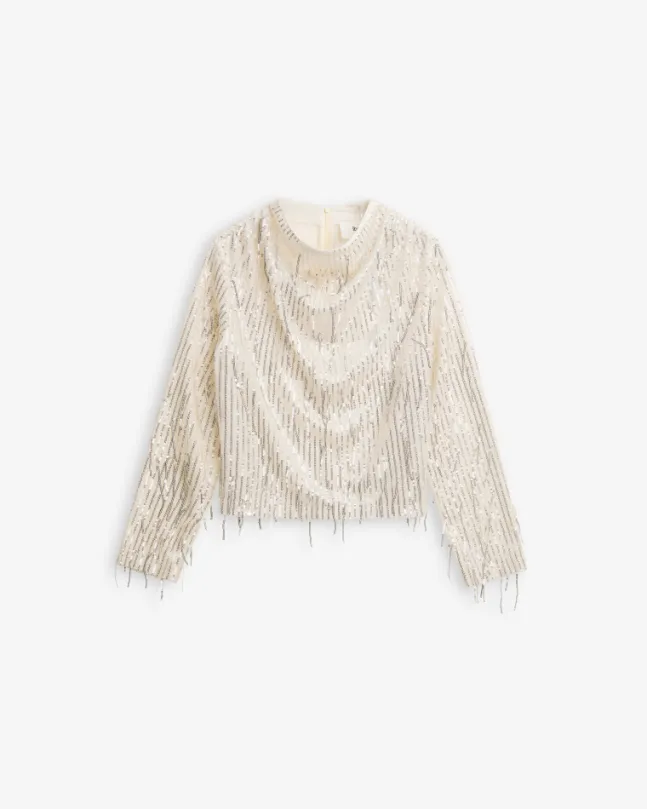 Beverly Fringe Top Light Gold