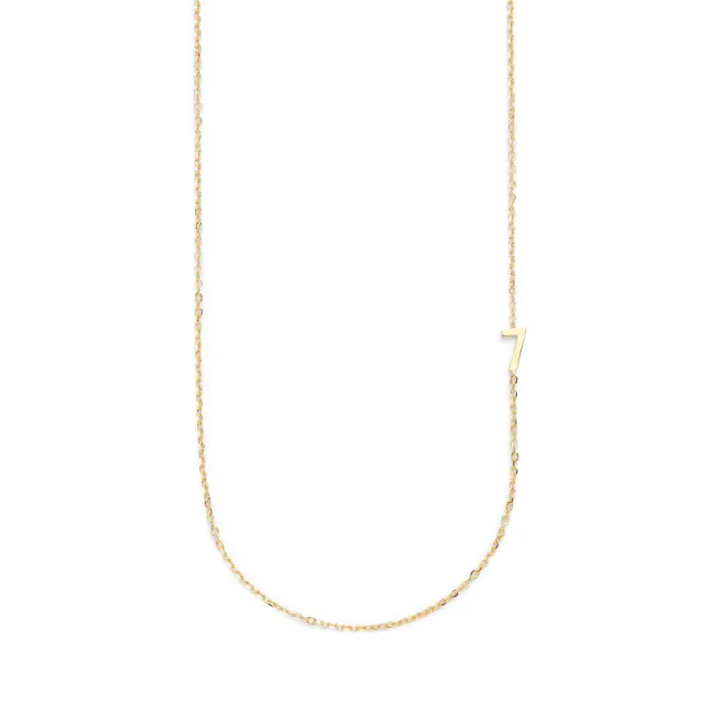 Big Number Necklace Gold - 50L - 7