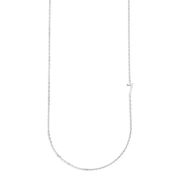 Big Number Necklace Silver - 40L - 7