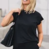 Birdia Lynette Tee Black