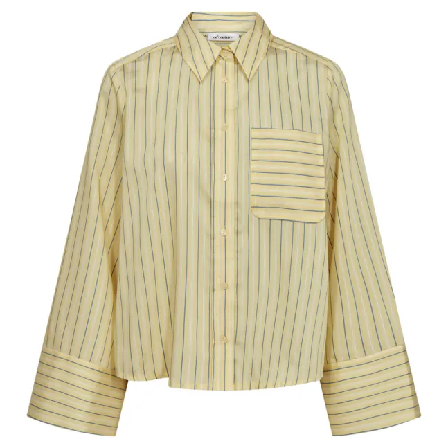 Blaine Bell Sleeve Shirt Pale Yellow