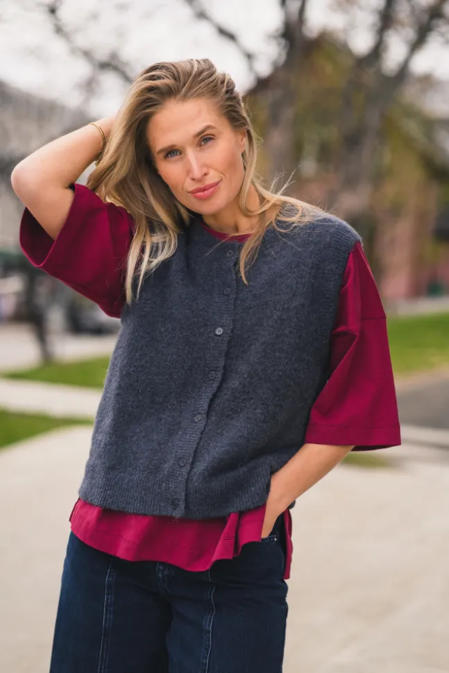 Bondie Hope Vest India Ink Melange